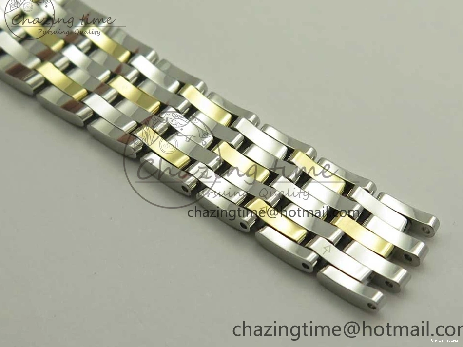 0523 Attractive De Ville Prestige Ladies 32.7mm SS MKF 1:1 Best Edition White Dial Roman Markers on SS YG Bracelet MIYOTA 7965